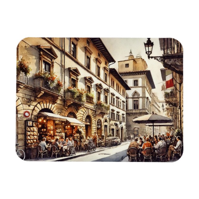 Ímã Café em Florença, Itália (Horizontal)