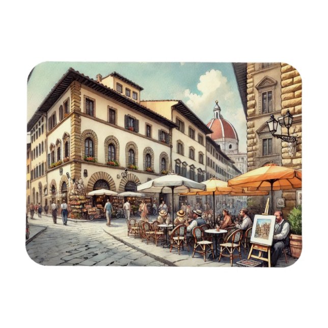 Ímã Café em Florença, Itália (Horizontal)