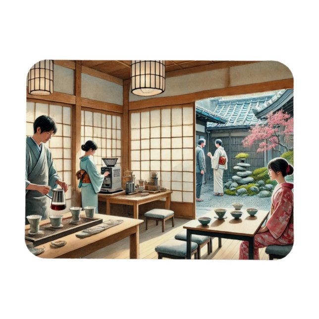 Ímã Café em Quioto (Horizontal)