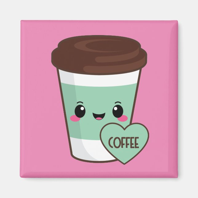 Imã Café Emoji Lover (Frente)