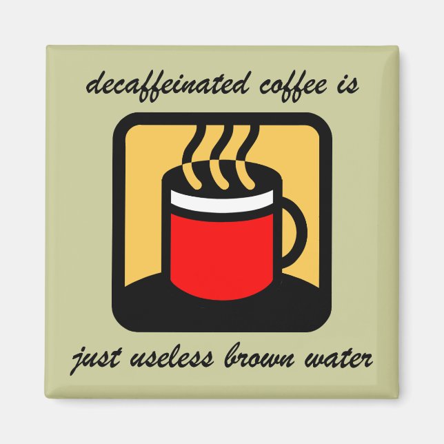 Imã Café engraçado (Frente)