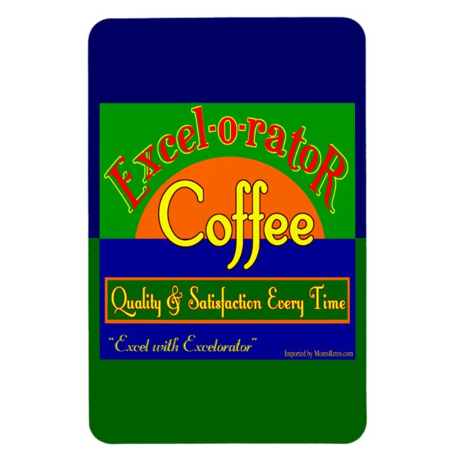 Ímã Café Excelador Novos Magnetos De Arte Retroativa (Vertical)