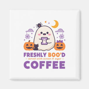 Imã Café Frescamente Assombrado Grita Açúcar Halloween