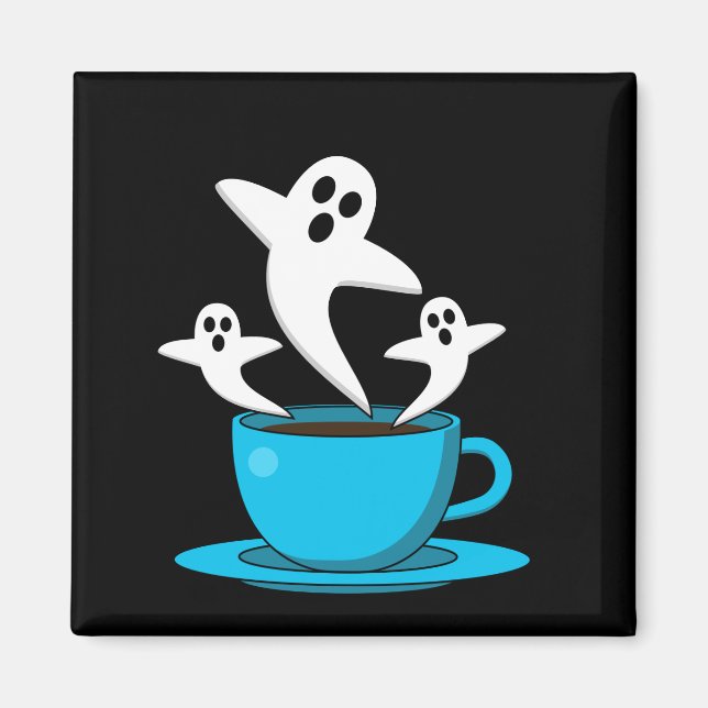 Imã Café fumante fantasma (Frente)