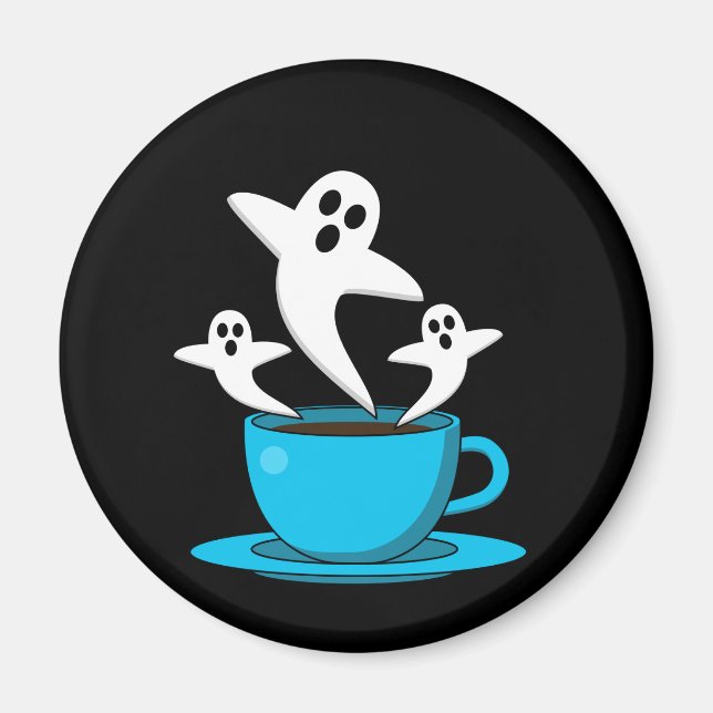 Imã Café fumante fantasma (Frente)