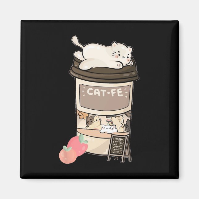 Imã Café Gato Bonito (Frente)