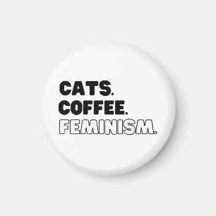 Imã Café Gatos Feminismo