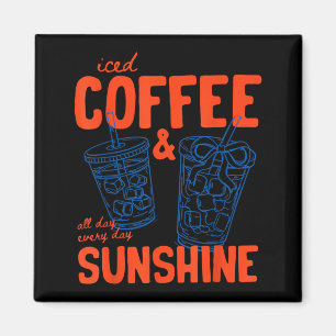 Imã Café Gelado e Sol Café Cold Brew Férias de Verão