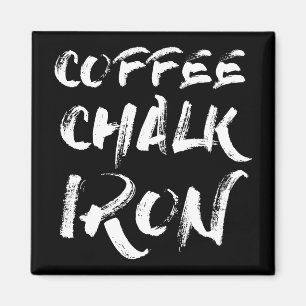 Imã Café, giz e ferro, exercício motivacional engraçad