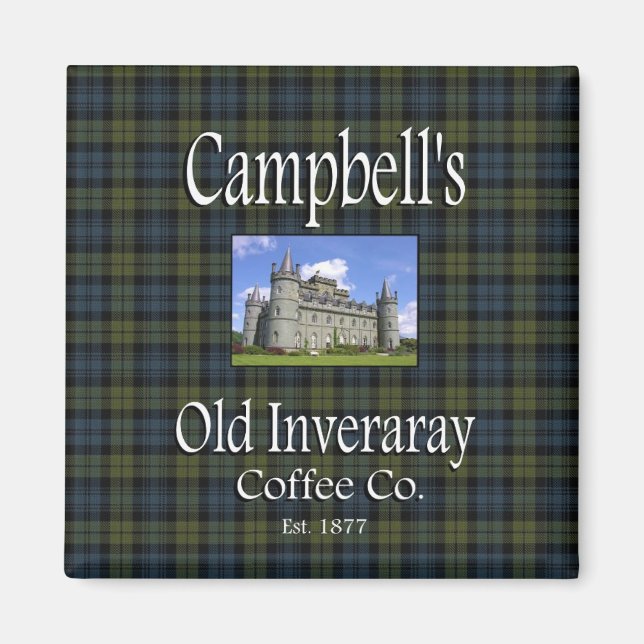 Imã Café Inveraray Co. Magnet, de Campbell (Frente)
