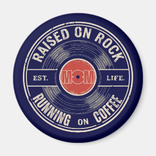 Imã Café Mãe, Presente Divertido para Mãe de Rock, Dia