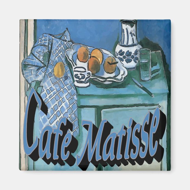 Imã Cafe Matisse Poster Coffee Stand (Frente)