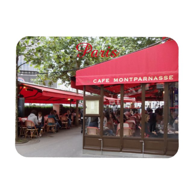 Ímã Cafe Montparnasse, Imagem Fotográfica Flexível de  (Horizontal)