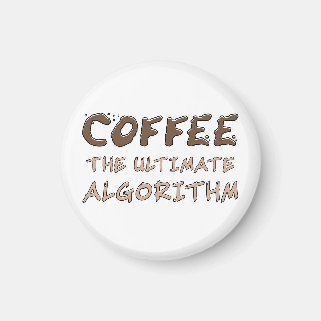 Imã Café O Algoritmo Definitivo Engraçado Programador (Frente)