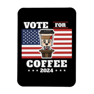 Ímã Café para presidente, vote no café