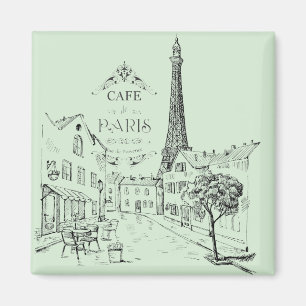 Imã Café Paris Magnet