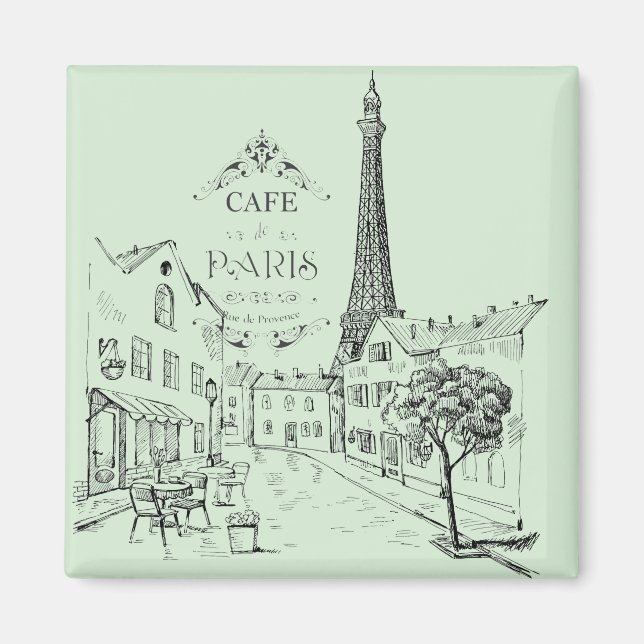 Imã Café Paris Magnet (Frente)