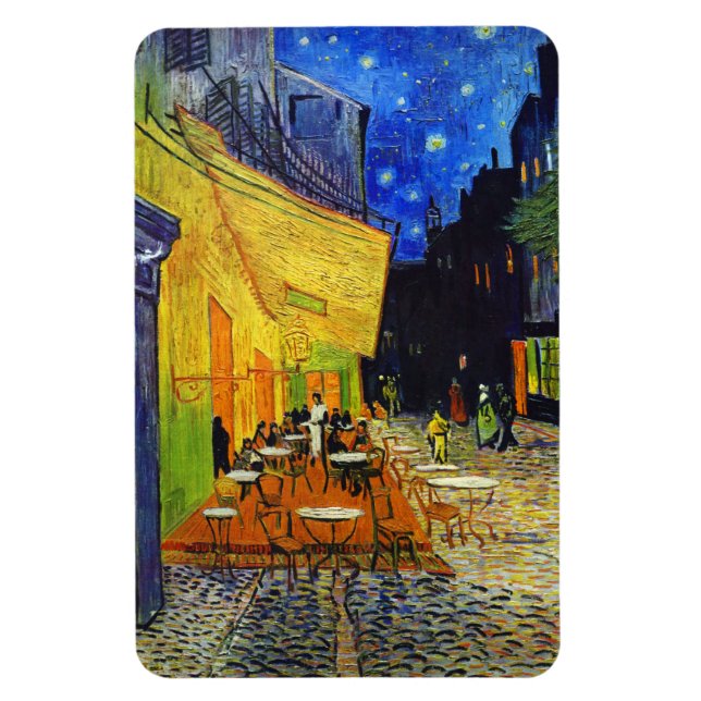 Ímã Café Terrace à noite por Van Gogh (Vertical)