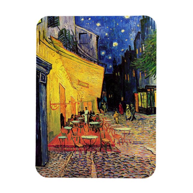 Ímã Café Terrace à noite por Vincent van Gogh (Vertical)