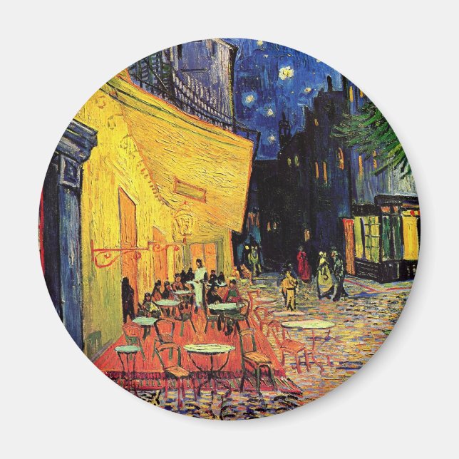 Imã Café Terrace à noite por Vincent van Gogh (Frente)