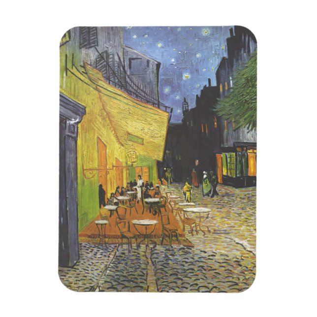 Ímã Cafe Terrace na Night Van Gogh (Vertical)