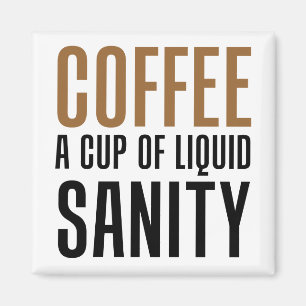 Imã Café um o copo da sanidade líquida