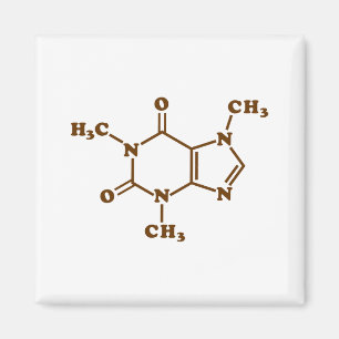 Imã Cafeína - Café - Fórmula Química Molecular