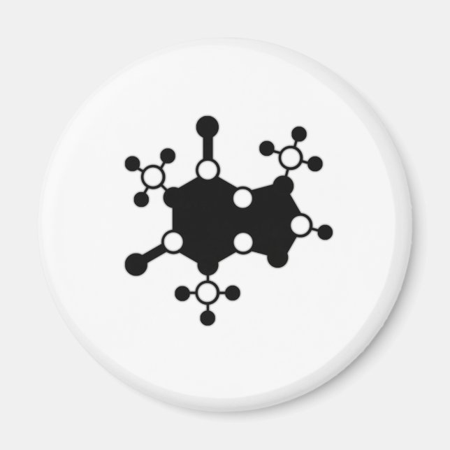 Imã Caffeine Molecule (Frente)