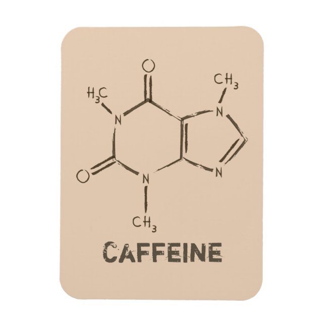 Ímã Caffeine Molecule (Vertical)
