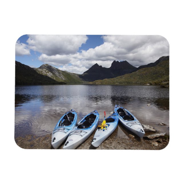 Ímã Caiaques, Cradle Mountain e Dove Lake, Cradle (Horizontal)