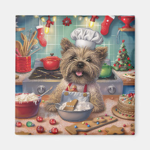 Imã Cairn Terrier Assados de Feriado: Natal Festivo