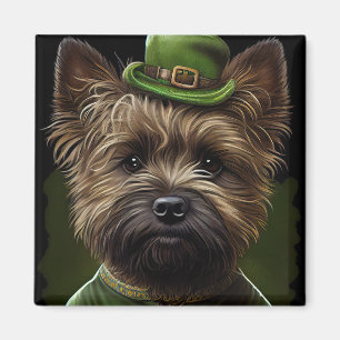 Imã Cairn Terrier cão na Rua.