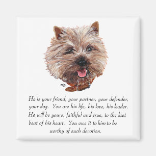 Imã Cairn Terrier de Recordação - Macho