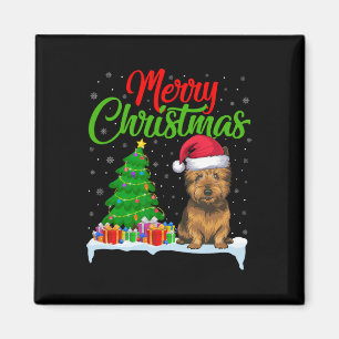 Imã Cairn Terrier Dog Árvore de Natal Luz Engraçada Xm