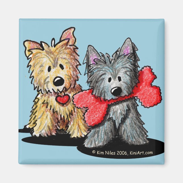 Imã Cairn Terrier Duo (Frente)