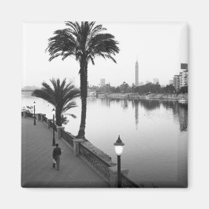 Imã Cairo Egito, ao longo do rio Nilo