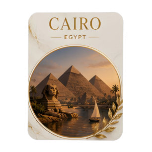Ímã Cairo Egito Pirâmides Antigas & Patrimônio do Nilo