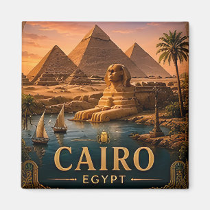 Imã 🧲 Cairo Egito Presente de Férias para Viajantes �