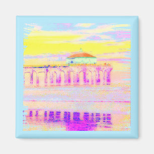 Imã Cais Califórnia de Manhattan Beach nos Pastels