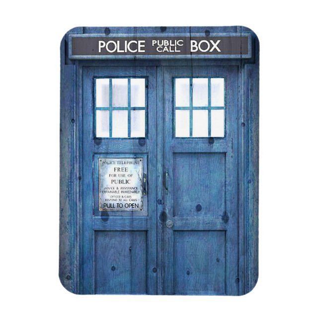 Ímã Caixa de Chamada Pública da Polícia Engraçado (Vertical)