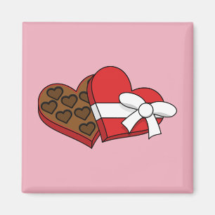 Imã Caixa de Chocolate do Coração do dia de os namorad
