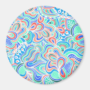 Imã Caixa de favor flores giratórias coloridas e bonit