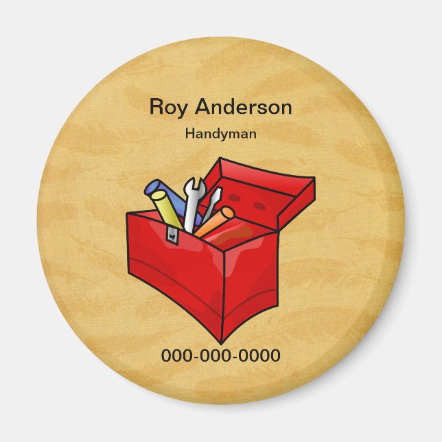 Imã Caixa de ferramentas: Handyman Modelo (Frente)