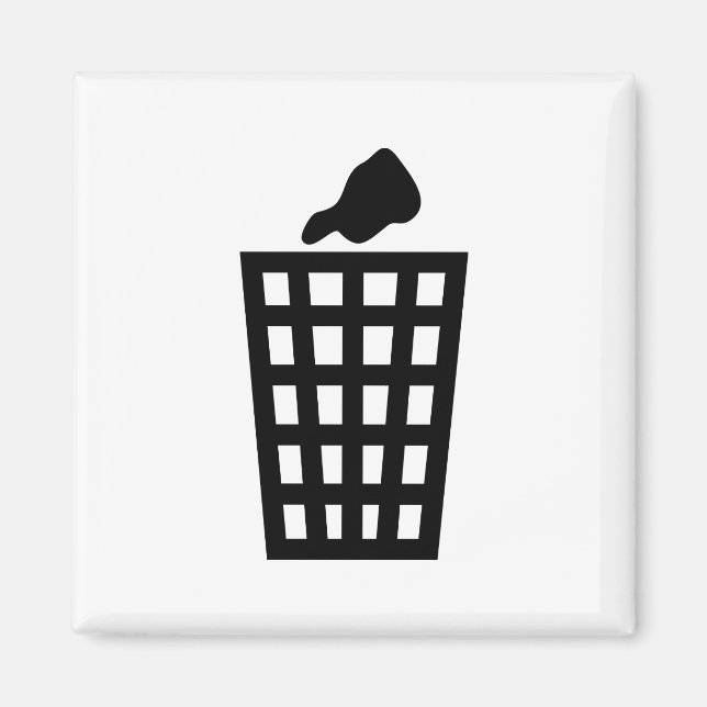 Imã Caixa de lixo preto (Frente)