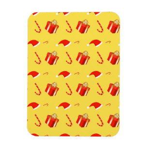 Ímã Caixa de presentes de Natal Cana de chocolate