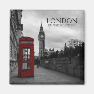 Imã Caixa de telefone vermelha em Londres, Reino Unido