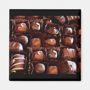 Imã Caixa dos chocolates, doces de chocolate