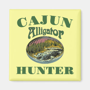 Imã Cajun Alligator Hunter Magnet