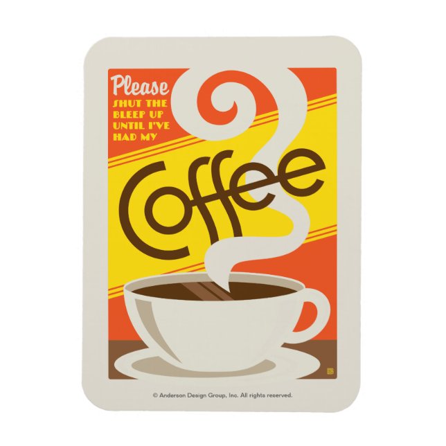 Ímã Cala a boca Café (Vertical)