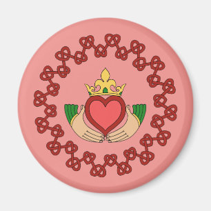 Imã Caladagh e Red Knotwork a rosa
